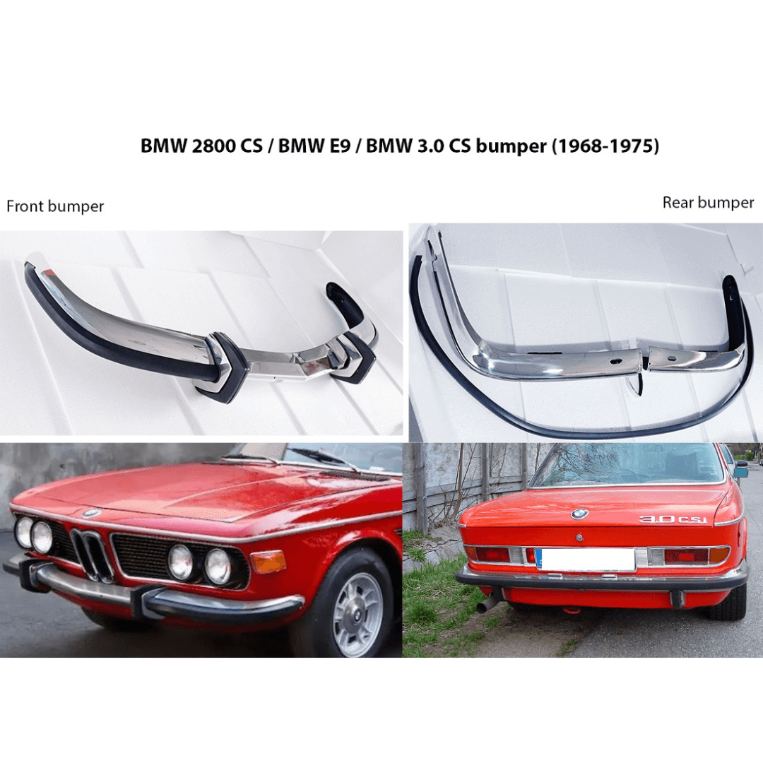 BMW 2800CS. 3.0CS. E9 bumpers full set